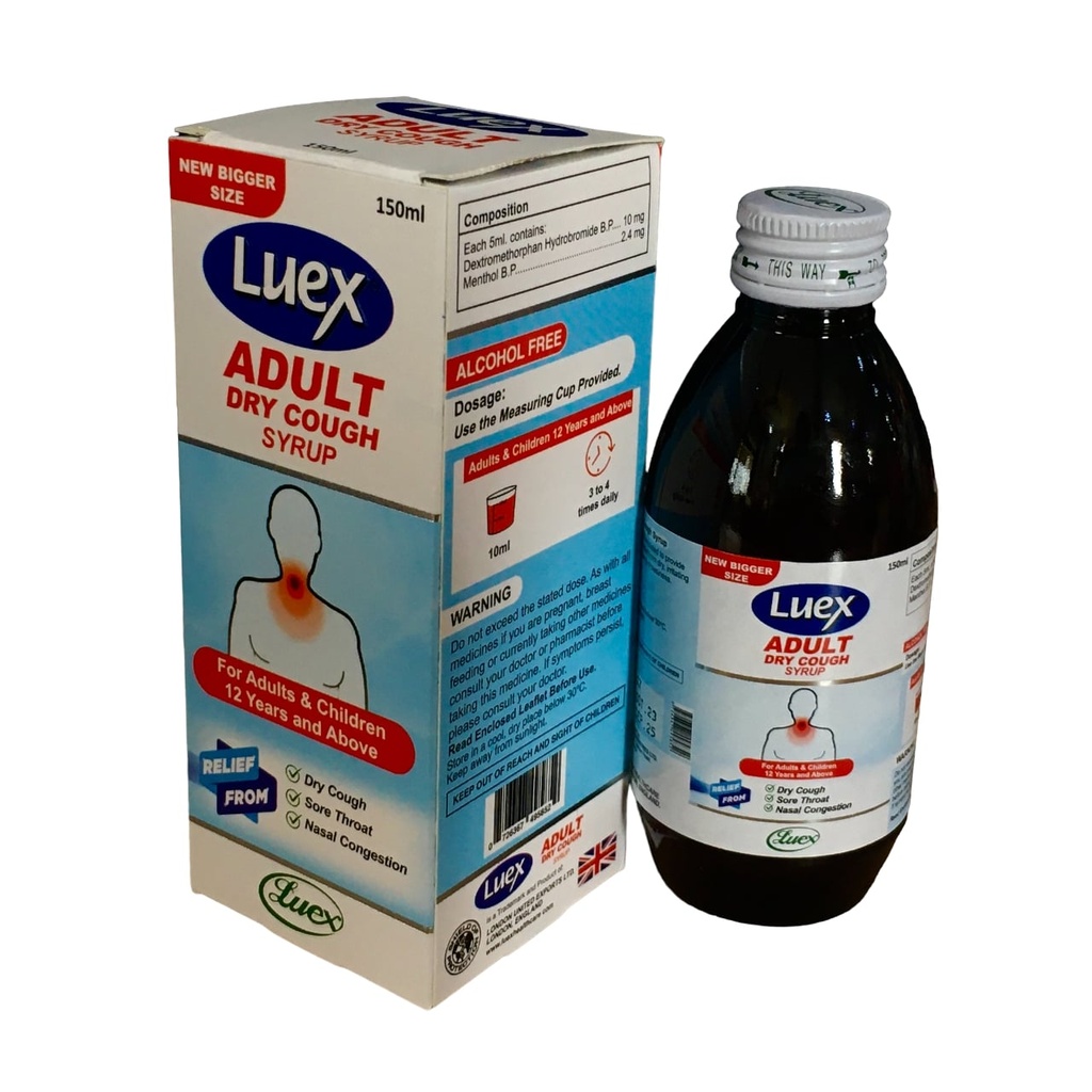 LUEX ADULT DRY COUGH BOTTLE