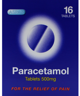 PARACETAMOL (UK 16’S) 500MG (PACK)